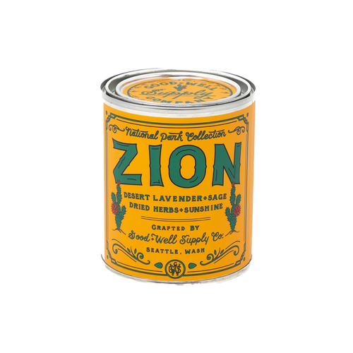 National Park Candle - Zion Home Goods Good & Well Supply Co