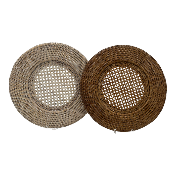 Natural Rattan Round Charger