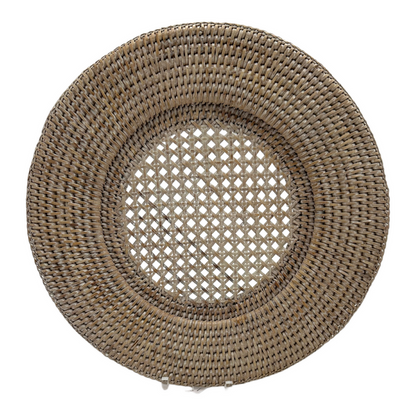 Natural Rattan Round Charger