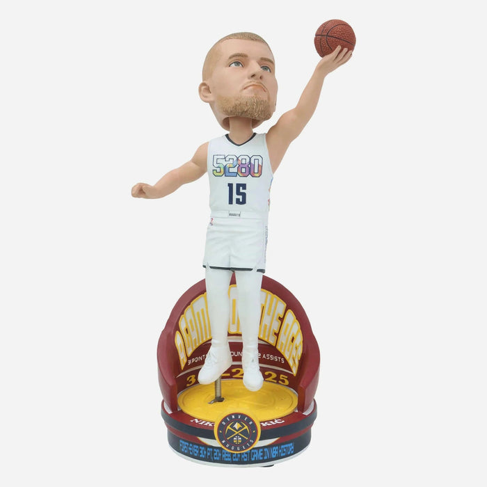 Nikola Jokic Denver Nuggets A Game For The Ages Triple Double NBA Bobblehead