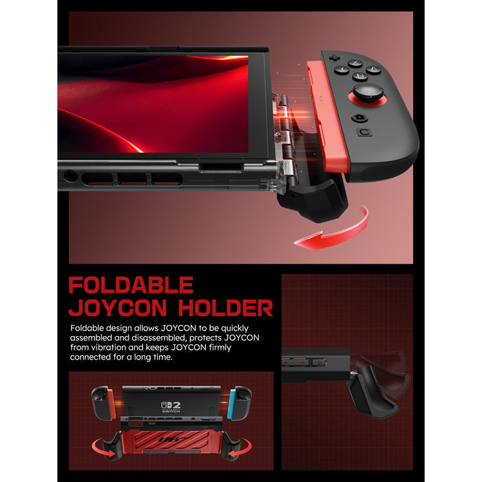 Nintendo Switch 2 Unicorn Beetle PRO Gaming Case(open box)-Metallic Red
