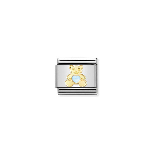 Nomination Classic 18K Gold & Enamel Blue Bear Charm