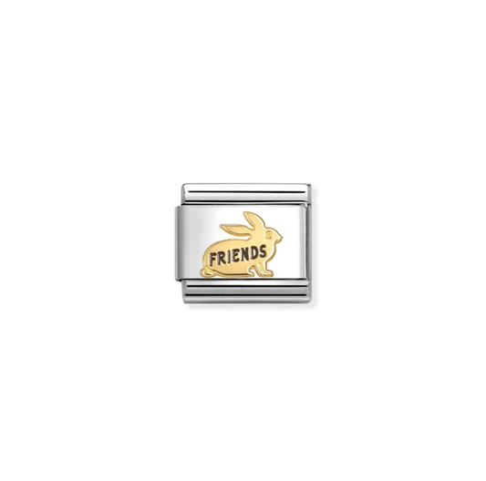 Nomination Classic 18K Gold Friends Rabbit Charm