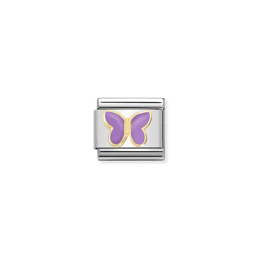 Nomination Classic 18K Gold Lilac Butterfly Charm
