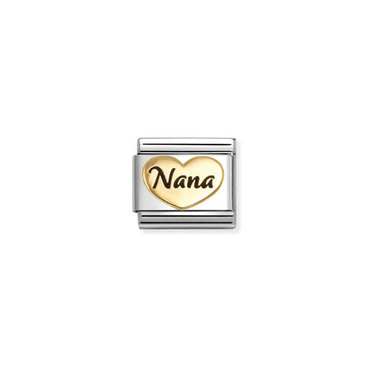 Nomination Classic 18K Gold Nana Heart Charm