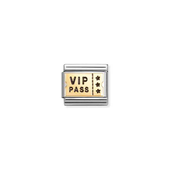 Nomination Classic 18K Gold VIP Pass Charm