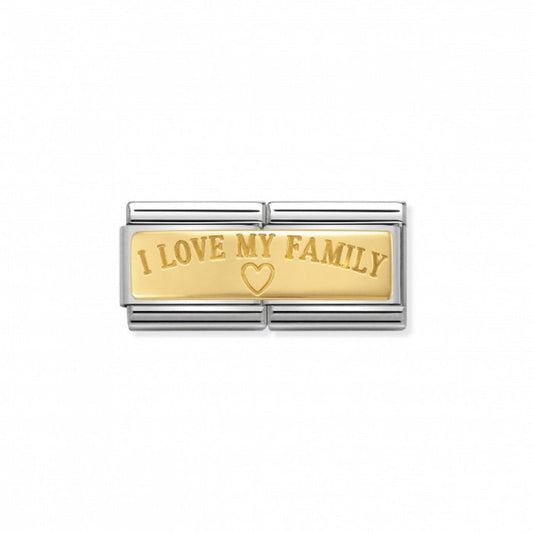 Nomination Classic Double Link Gold I Love My Family