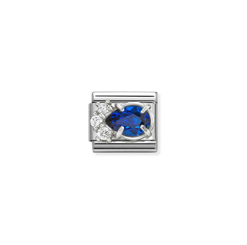 Nomination Classic Link CZ Drop - Blue