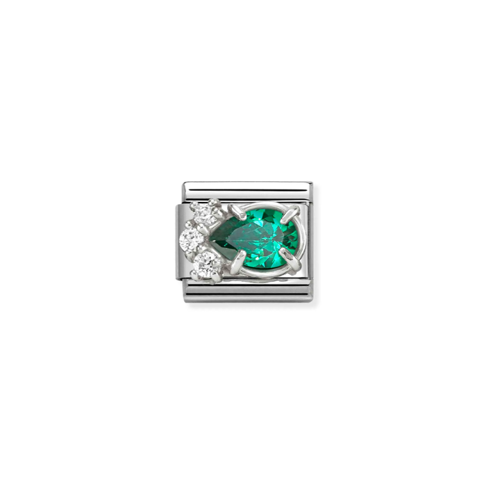 Nomination Classic Link CZ Drop - Green