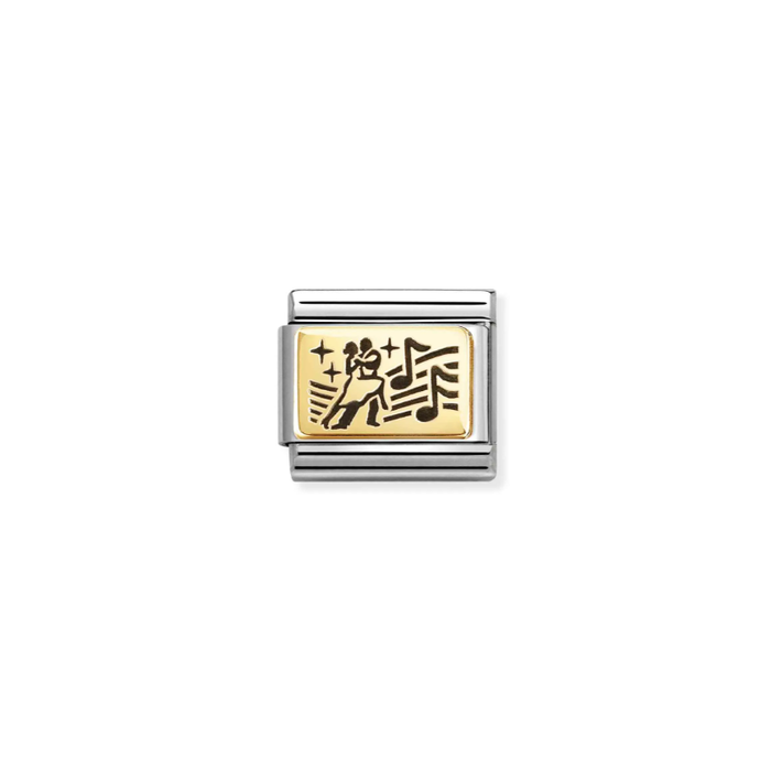Nomination Classic Link Gold Dance Couple Charm