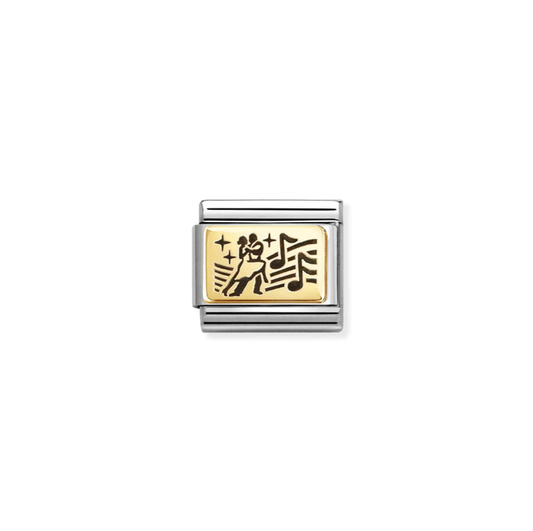 Nomination Classic Link Gold Dance Couple Charm