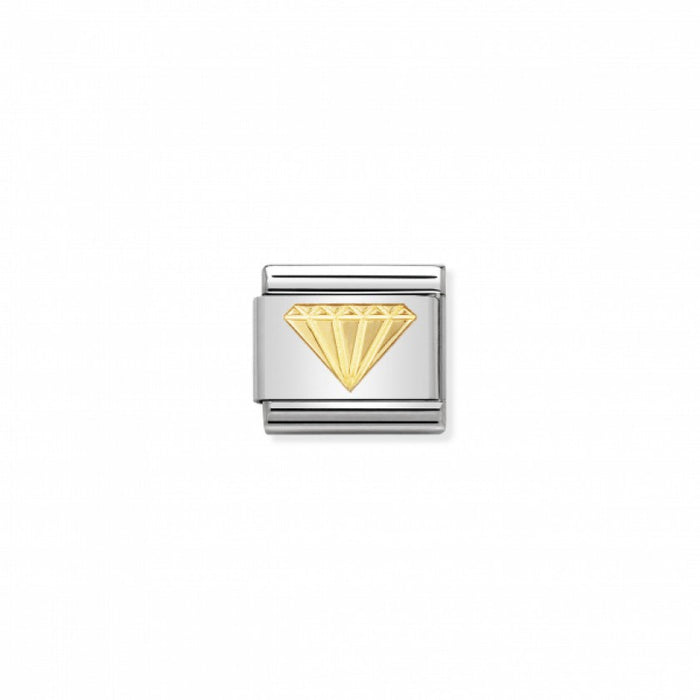 Nomination Classic Link Gold Diamond Charm