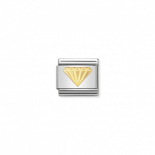 Nomination Classic Link Gold Diamond Charm