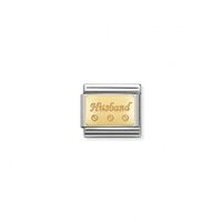 Nomination Classic Link Gold Husband Charm