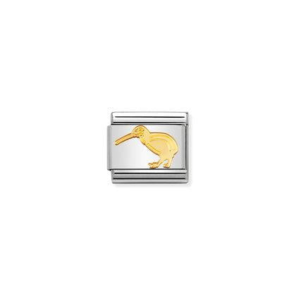 Nomination Classic Link Gold Kiwi Charm