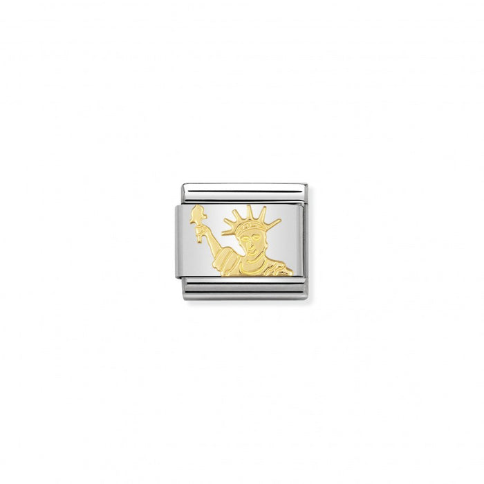 Nomination Classic Link Gold Statue of Liberty Charm