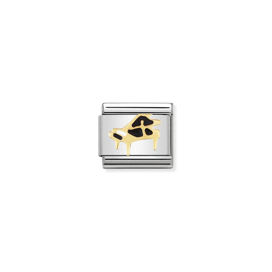 Nomination Classic Link Music 18K Gold and Enamel Piano Charm
