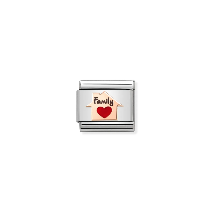 Nomination Classic Rose Gold Charm  - Red Heart House