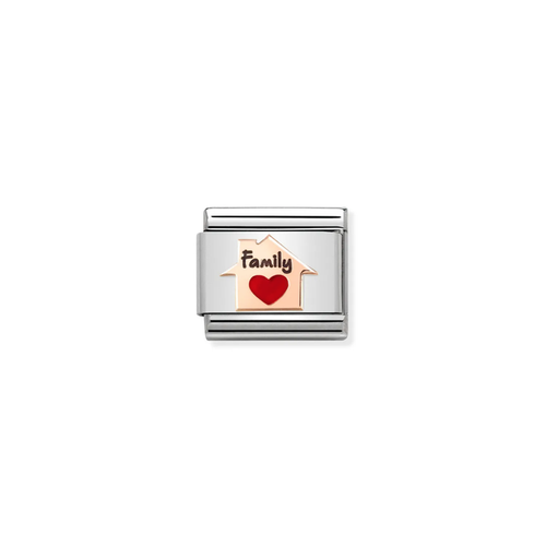 Nomination Classic Rose Gold Charm  - Red Heart House