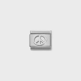 Nomination Classic Silver Charm -  Peace