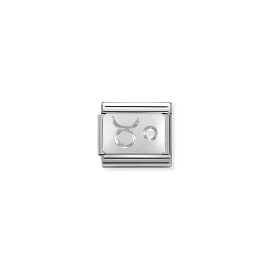 Nomination Classic Zodiac Silver and Cubic Zirconia (Taurus)