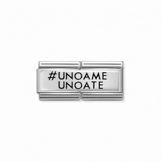 Nomination Composable Classic Double Charm Link #UNOAME UNOATE