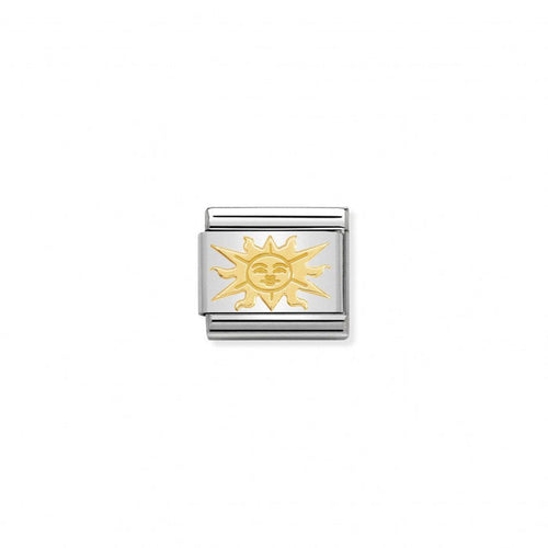 Nomination Composable Classic Link 18k Gold Relief Sun