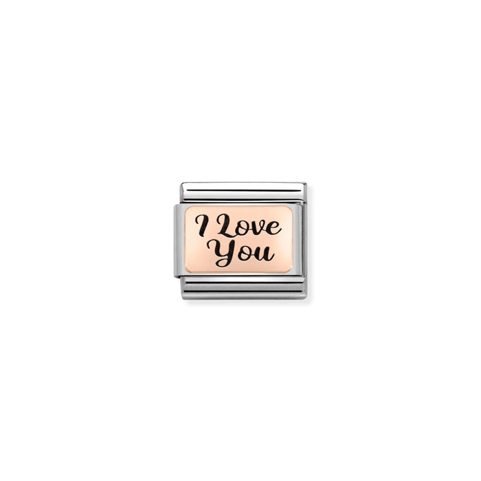 Nomination Composable Classic Rose Gold I Love You Charm