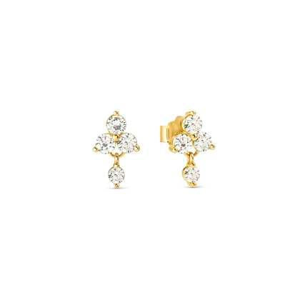 Nomination Life Bouquet Gold CZ Stud Earrings