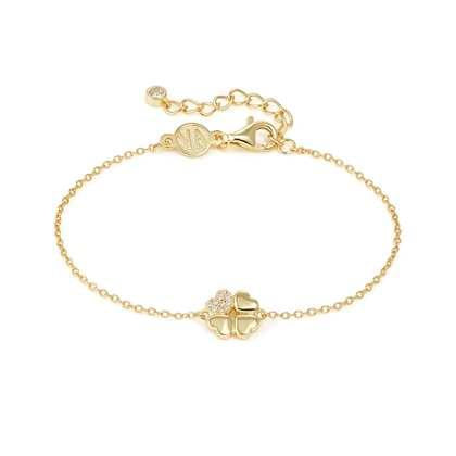 Nomination Petit Sparkle Bracelet - Gold Clover