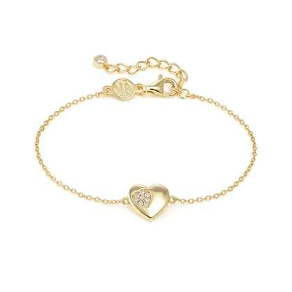 Nomination Petit Sparkle Bracelet - Gold Heart
