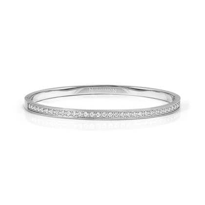 Nomination Satin Shine Pretty Bangle - Silver & CZ