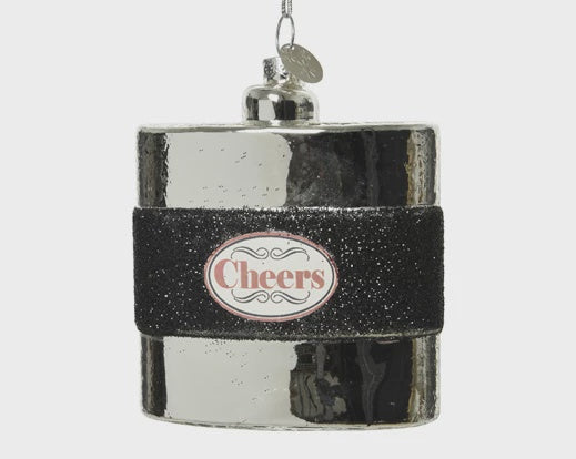 Novelty Glass Hipflask Decoration