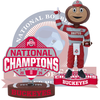 Ohio State Buckeyes 2024 CFP National Champions Bobbleheads