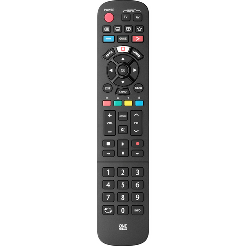 One For All Panasonic TV Replacement Remote Control - Black | URC4914 (7623365984444)
