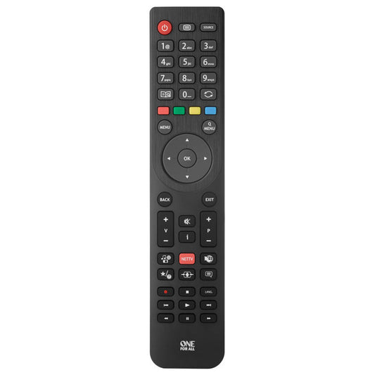 One For All Telefunken TV Replacement Remote Control - Black | URC1918 (7652080124092)
