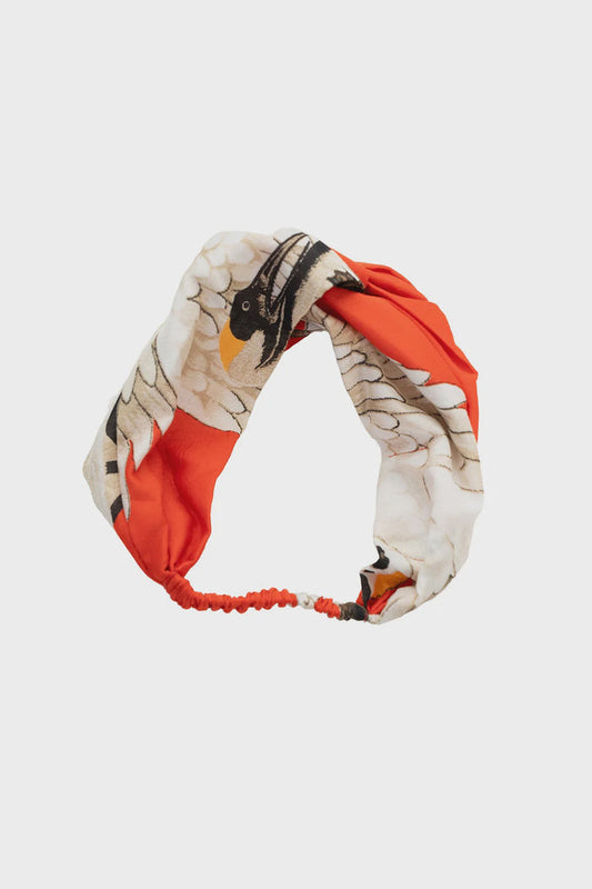 One Hundred Stars Headband - Stork Scarlet