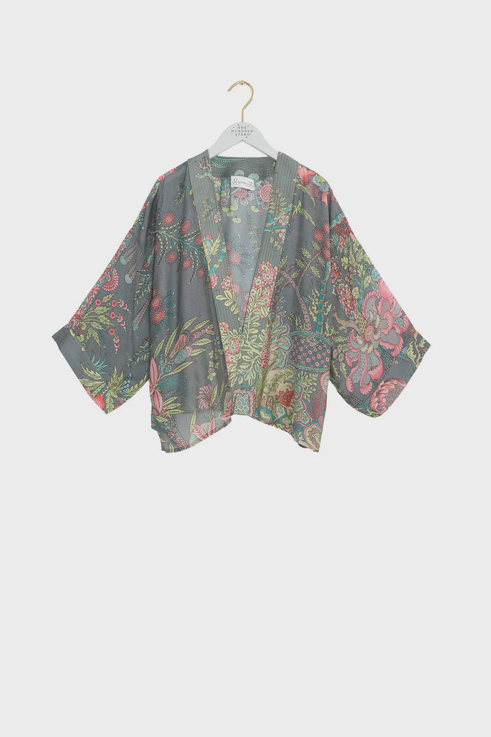One Hundred Stars Kimono - Boho Garden Grey