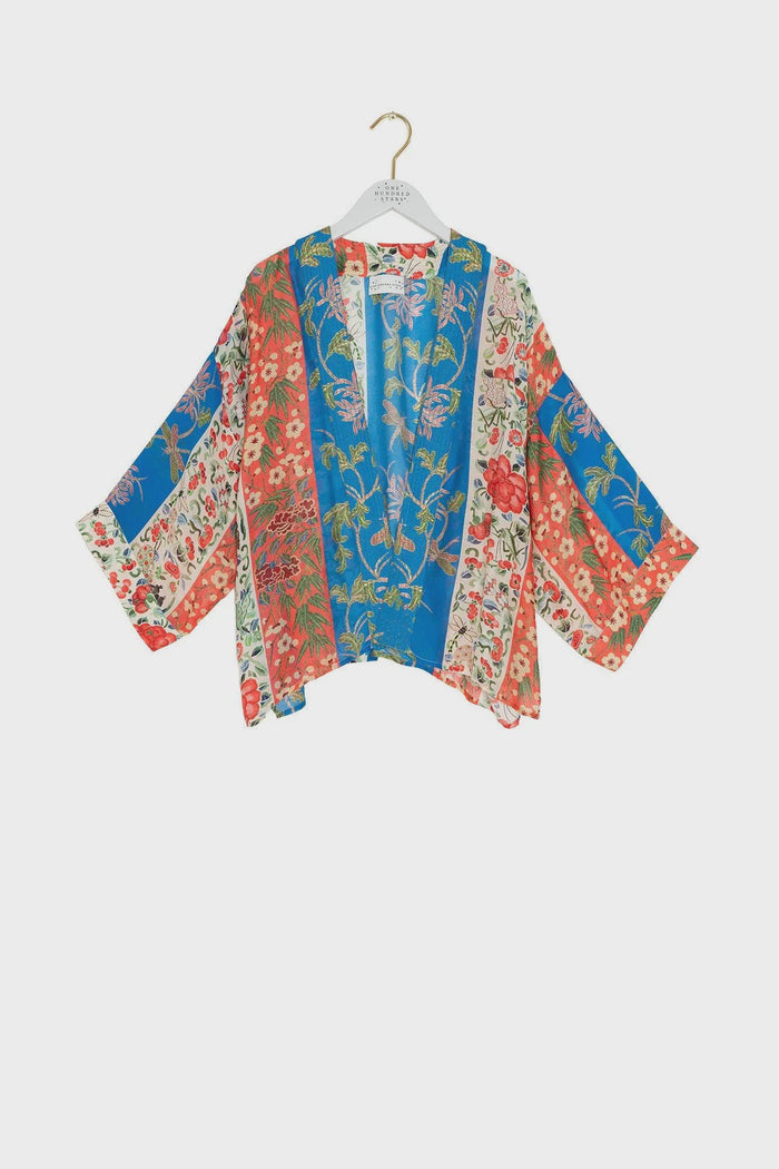 One Hundred Stars Kimono - Ribbons Cobalt