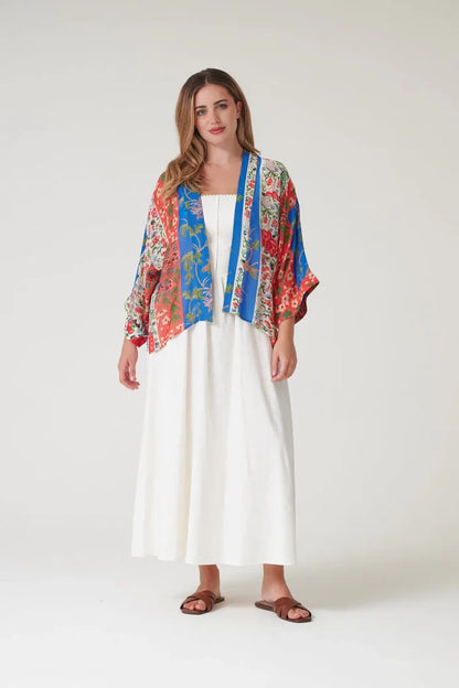 One Hundred Stars Kimono - Ribbons Cobalt