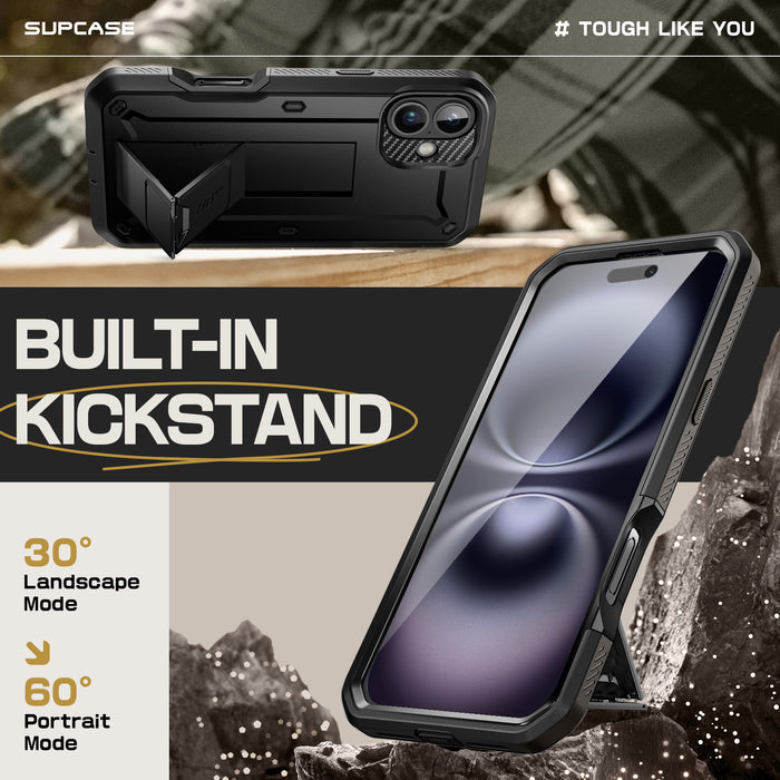 OPEN BOX | iPhone 16 6.1 inch Unicorn Beetle PRO Rugged Case - Black