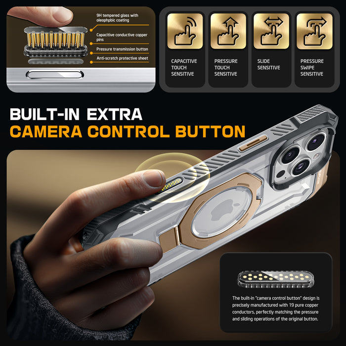OPEN BOX | iPhone 16 Pro Max 6.9 inch UB Grip MagSafe Camera Control Button Phone Case - Desert Gold
