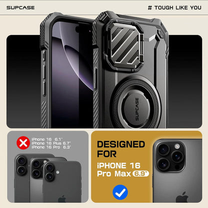 OPEN BOX | iPhone 16 Pro Max 6.9 inch Unicorn Beetle MAG XT MagSafe Case - Black