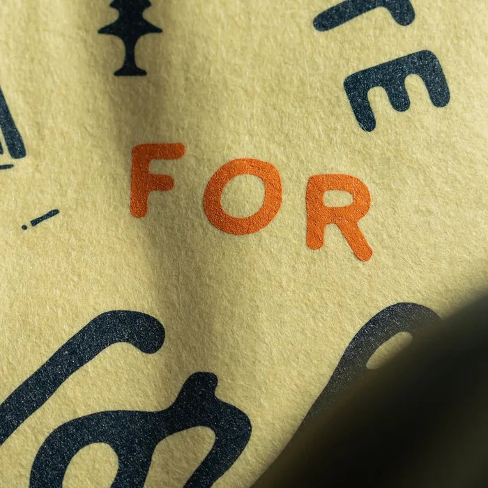 Oxford Pennant orange “There Is No Substitute For Hard Work” flag—unique retro wall décor, motivational vintage accent piece.