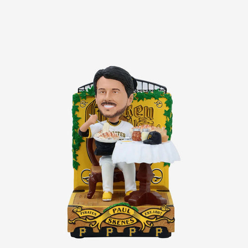 Paul Skenes Pittsburgh Pirates Chicken Alfredo Mini Bobblehead Scene MLB Bobblehead