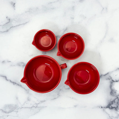 Paula Deen Stoneware Measuring Cups RED