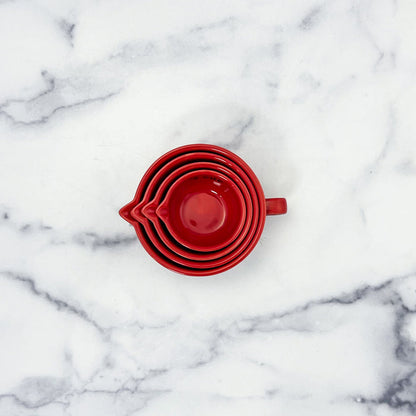 Paula Deen Stoneware Measuring Cups RED