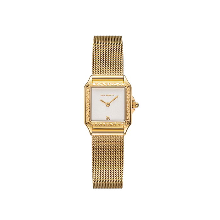 Petite Tortue white & gold