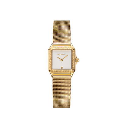 Petite Tortue white & gold