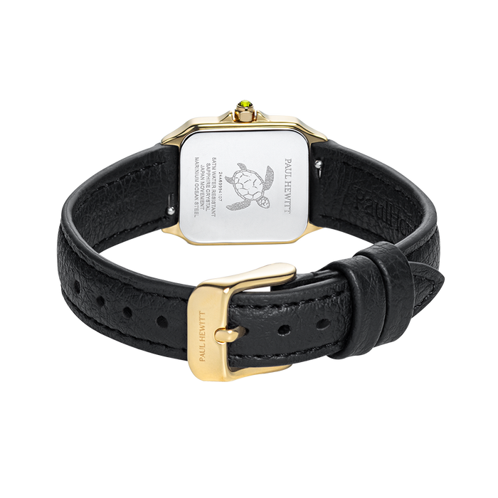 Petite Tortue white & gold